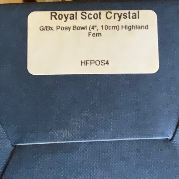 Royal Scot Crystal Bowl - Picture 4 of 4